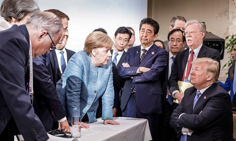 Angela Merkel Donald Trump G7 Summit